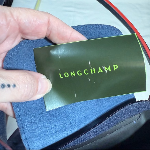 Longchamp Navy and Red Tote Bag Authentic NWT - Picture 7 of 16